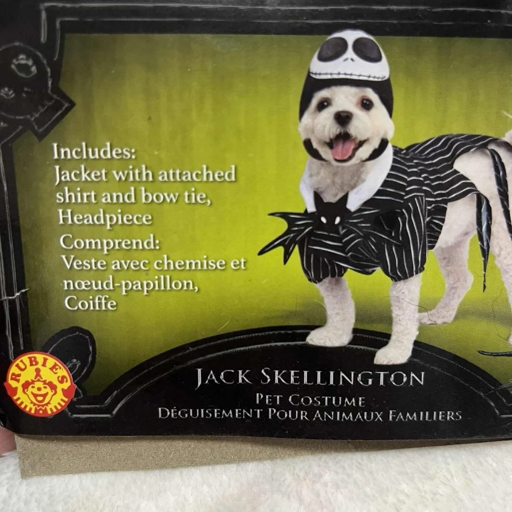 Disney Nightmare Before Christmas Jack Skellington Large Rubie's Dog Costume
